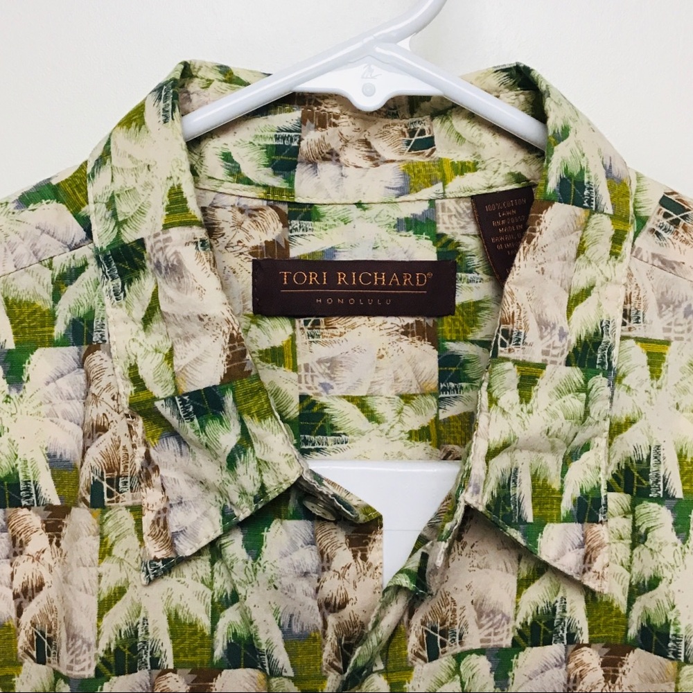 Tori Richard Hawaiian short sleeve button up shirt large - Picture 2 of 10